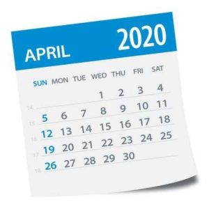 April Calendar (source https://www.clipart.email)