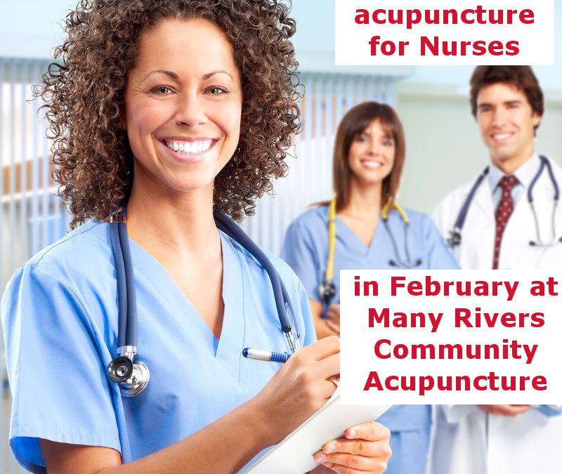 $10 Acupuncture for Nurses in February 2015