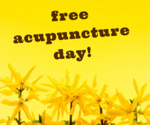Free acupuncture day