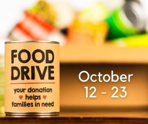 Support our Food Drive in October