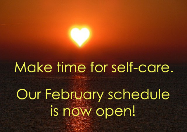 Our February schedule is open!