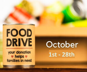 Food Drive 2022 Food Drive October 1 - 28