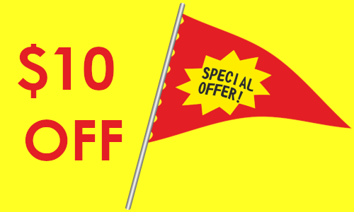 10 dollar off - summer special