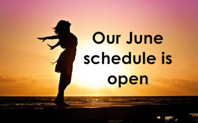 Our June schedule is open