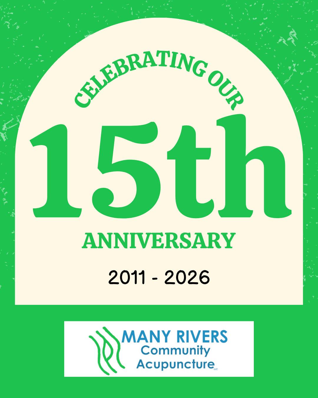 Celebrating our 15th anniversary Celebrating our 15th anniversary